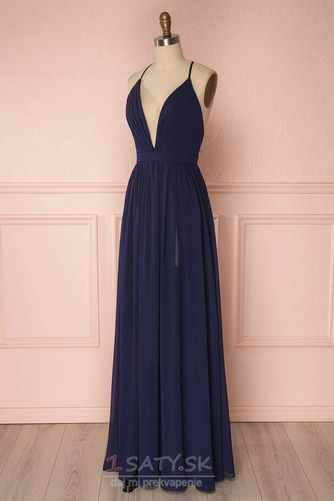 Chýbať V krku Krížovka Jeseň Bez rukávov Prírodné pása Večerné šaty - Strana 11