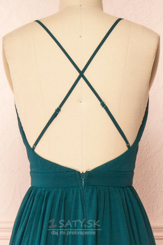 Chýbať V krku Krížovka Jeseň Bez rukávov Prírodné pása Večerné šaty - Strana 7