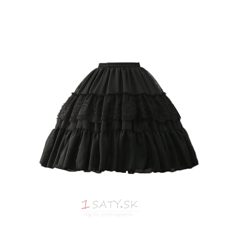 Čipkovaná spodnička Lolita, krátky bouffant, spodnička Lolita, sukňa Bird Cage 55 cm
