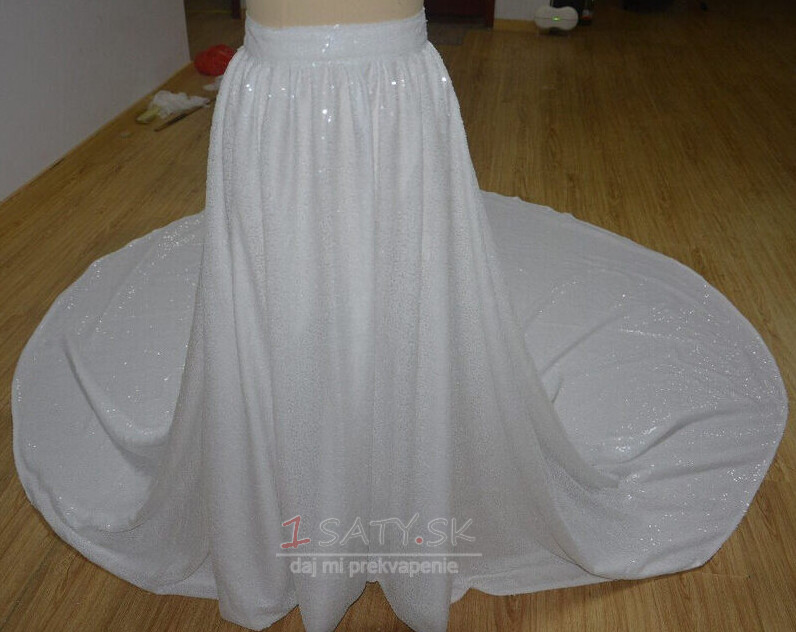 Flitre sukňa odnímateľná sukňa vlečka šaty nevesta odnímateľná sukňa svadobná sukňa svadobné doplnky vlastná veľkosť