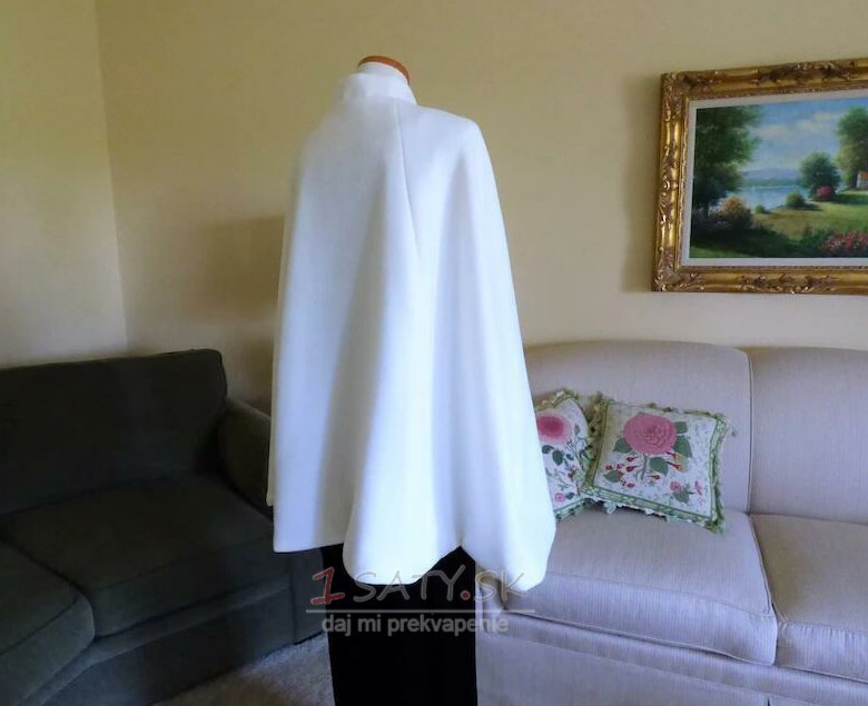 Formálny svadobný svadobný krátky plášť nevesta teplý plášť