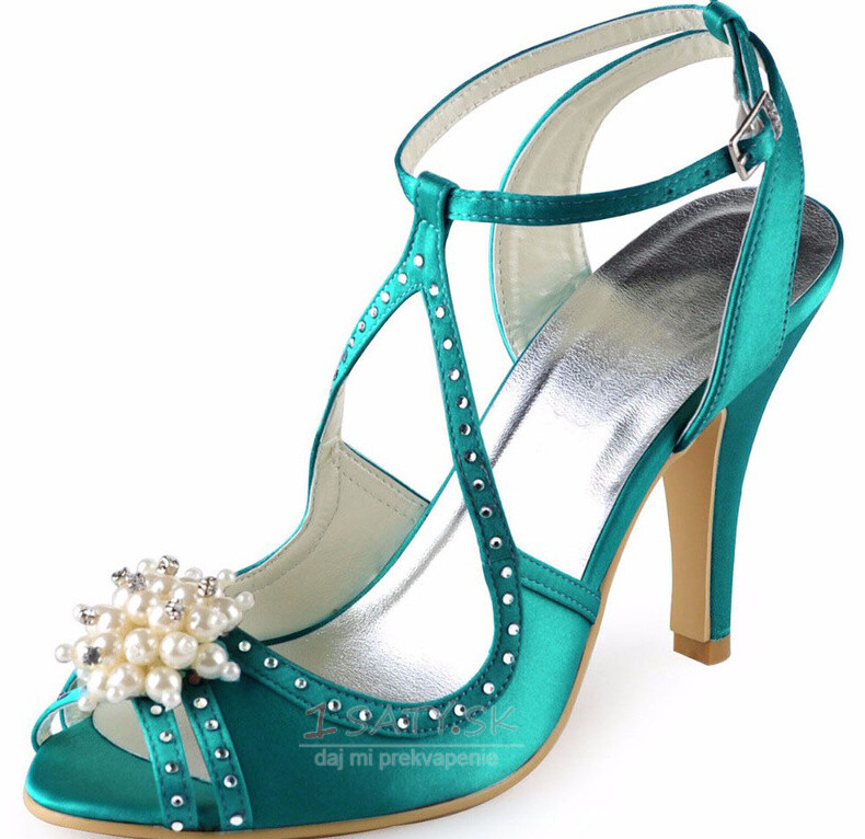 Ihlové svadobné topánky drahokamové sandále svadobné topánky princeznej hodvábne svadobné topánky