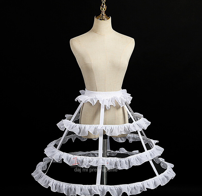 Lolita birdcage dutá spodnička nastaviteľná volánová spodnička dĺžka 55cm
