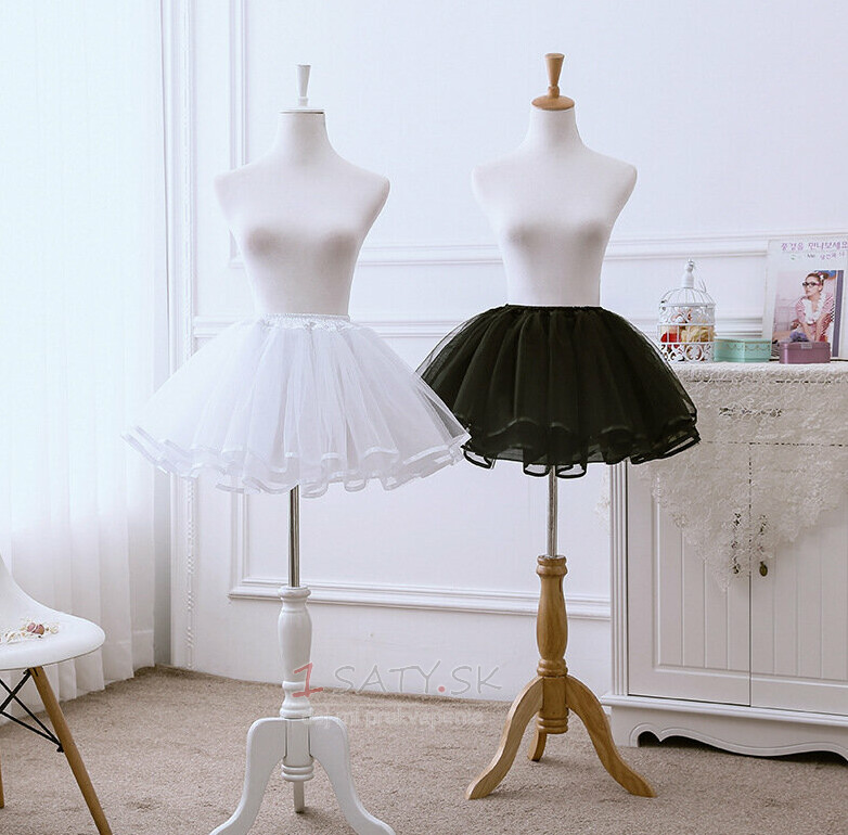 Lolita cosplay krátke šaty spodnička balet, svadobné šaty krinolína, krátka spodnička 36 cm