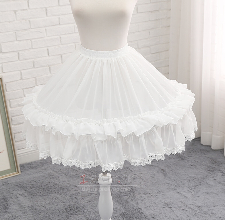 Lolita sukňa spodnička cosplay spodnička krátka spodnička svadobné doplnky dĺžka 48CM
