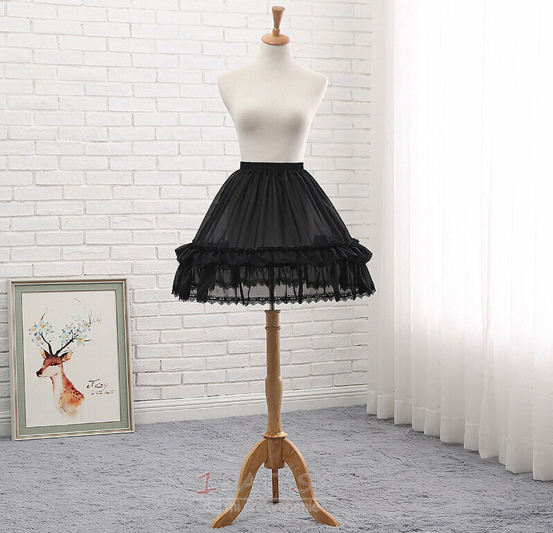 Lolita sukňa spodnička cosplay spodnička krátka spodnička svadobné doplnky dĺžka 48CM