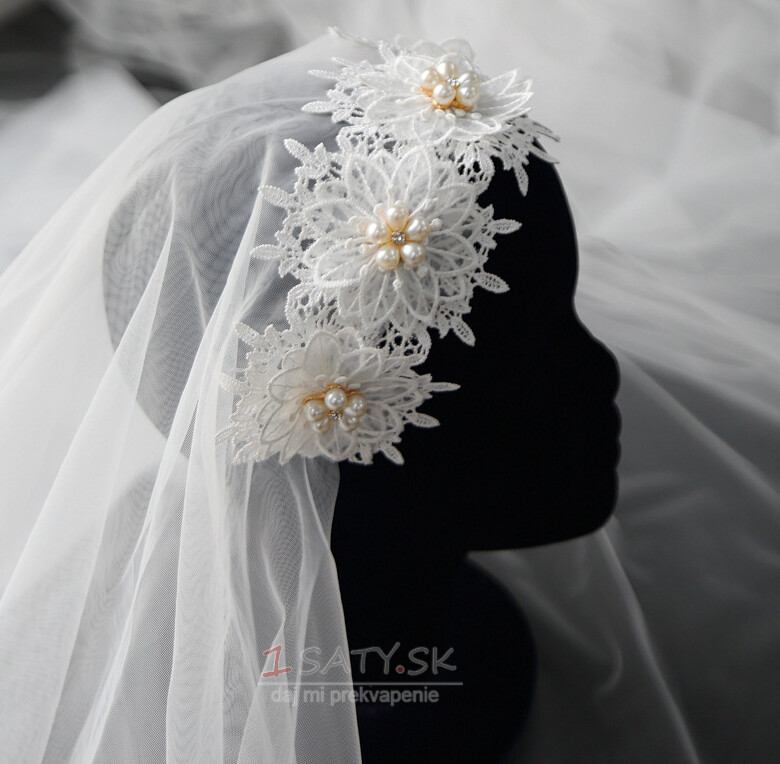 Retro klobúková závojová čipka závoj s diamantovým hrotom, svadobný doplnok so závojom