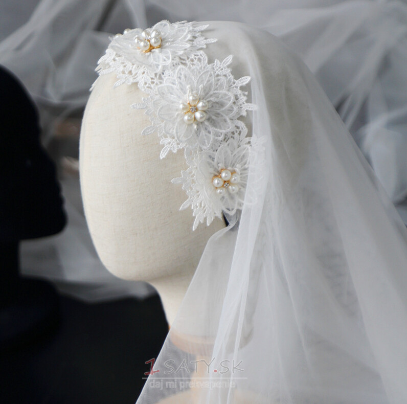 Retro klobúková závojová čipka závoj s diamantovým hrotom, svadobný doplnok so závojom