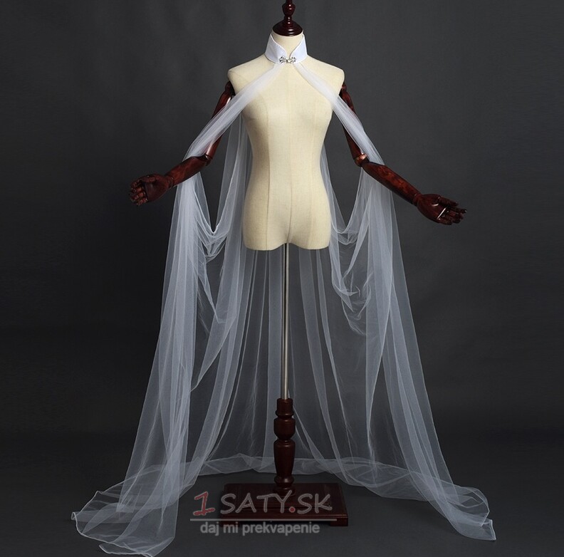 Rozprávkový škriatok kostým tyl šál svadobný plášť stredoveký kostým