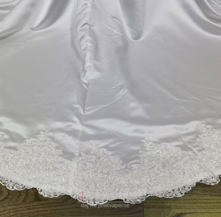 Saténové svadobné odnímateľné dlhé vlečky svadobné odnímateľné vláčikové svadobné doplnky