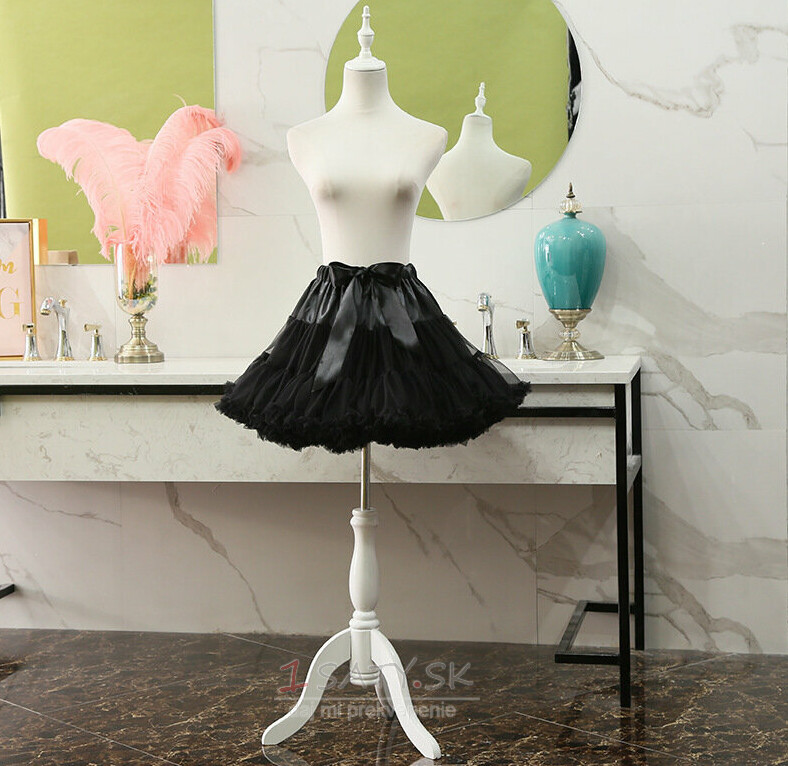 spodnička Lolita násilná mäkká priadza spodnička bez kostíc sukňa cosplay dĺžka 45CM