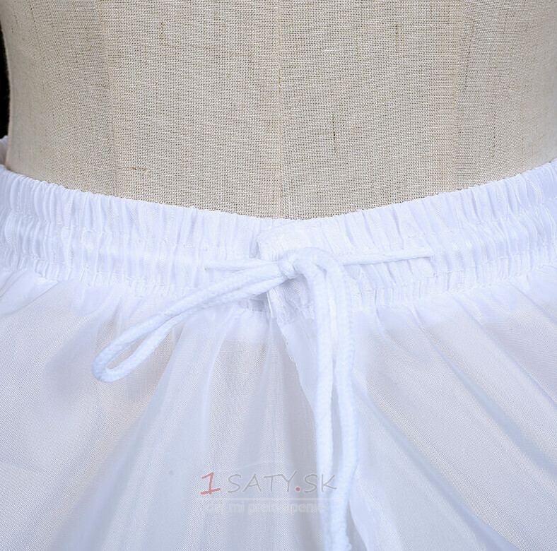 Šesť oceľových krúžkov elastický pás zvýšenie spodnička čiernobiela farba svadobné šaty spodnička