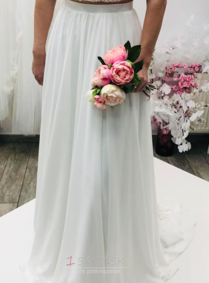 Šifónová svadobná sukňa Svadobná sukňa samostatná Odnímateľná svadobná sukňa Odnímateľná svadobná sukňa