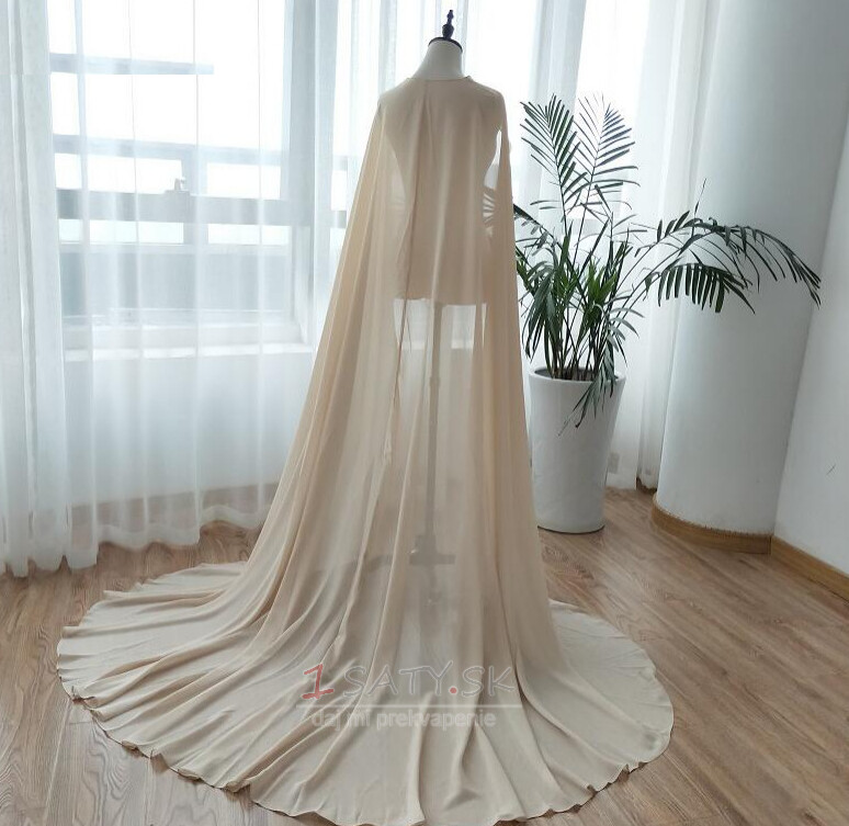Šifónový šál svadba jednoduchý šál nevesta elegantný šál dlhý 2M