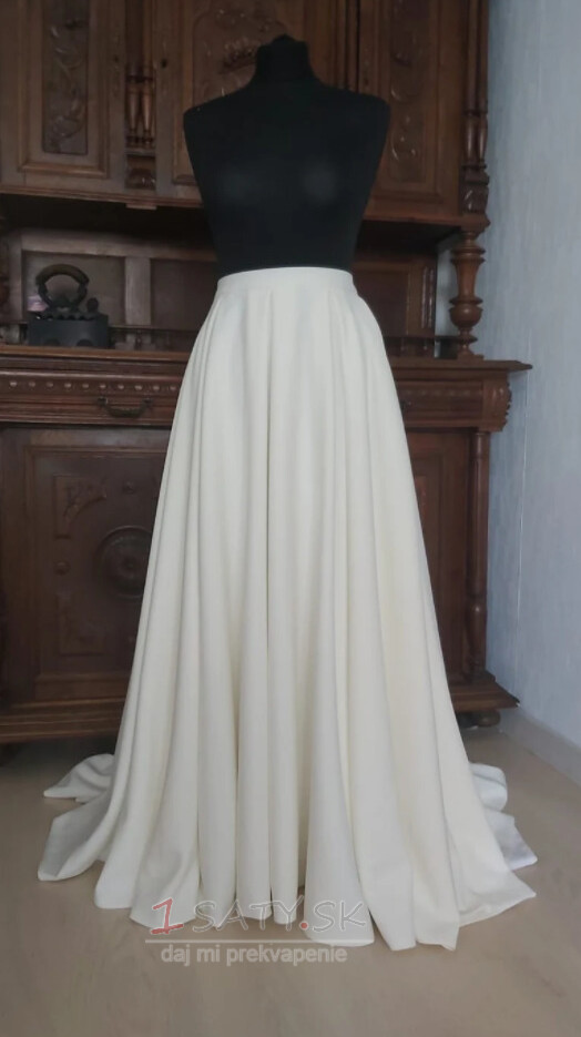 Sukňa s vreckami nevestina sukňa oddeľuje svadobnú odnímateľnú sukňu