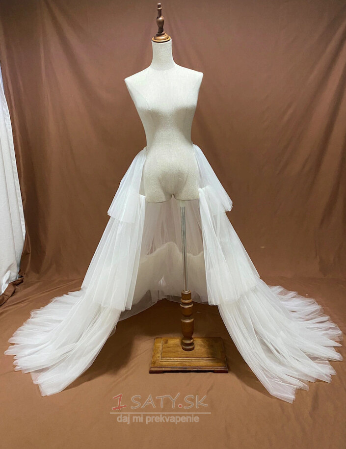 svadobná odnímateľná vlečka bridal skirt odnímateľná svadobná vláčik svadobná sukňa tylová vlečka