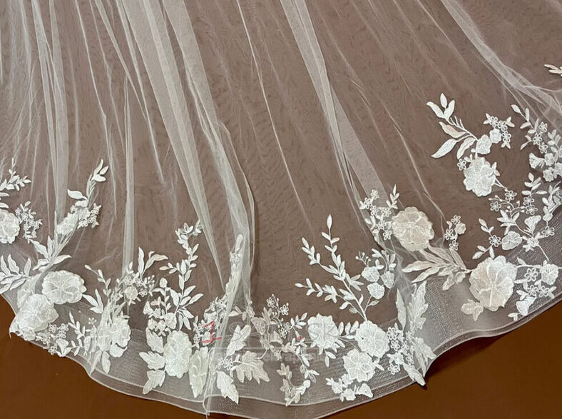 svadobná sukňa s kvetom svadobná odnímateľná sukňa svadobná odnímateľná vlečka Čipka Odnímateľná svadobná vlečka
