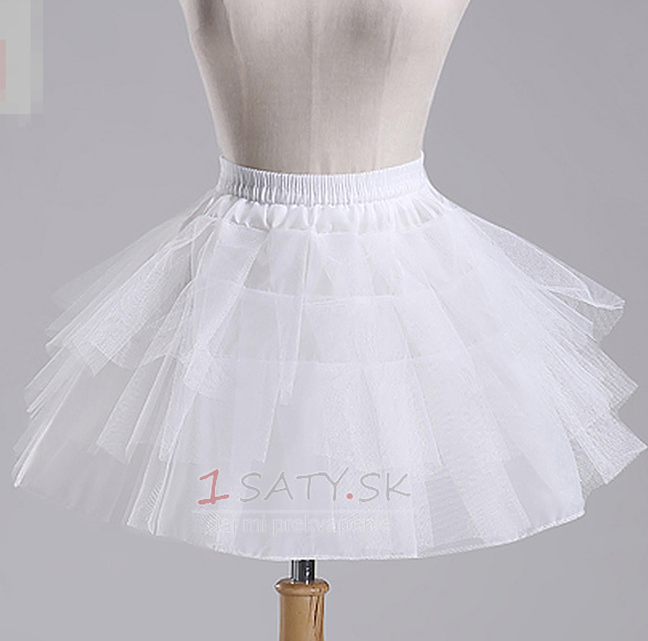 Svadobné Petticoat Ballet sukňa Krátke dvojité priadze Elastický pás