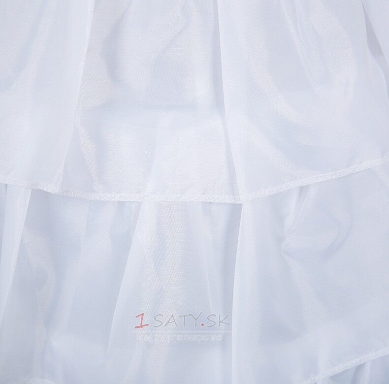 Svadobné svadobné šaty spodnička štyri oceľové krúžky štyri volániky spodnička elastická korzetová spodnička