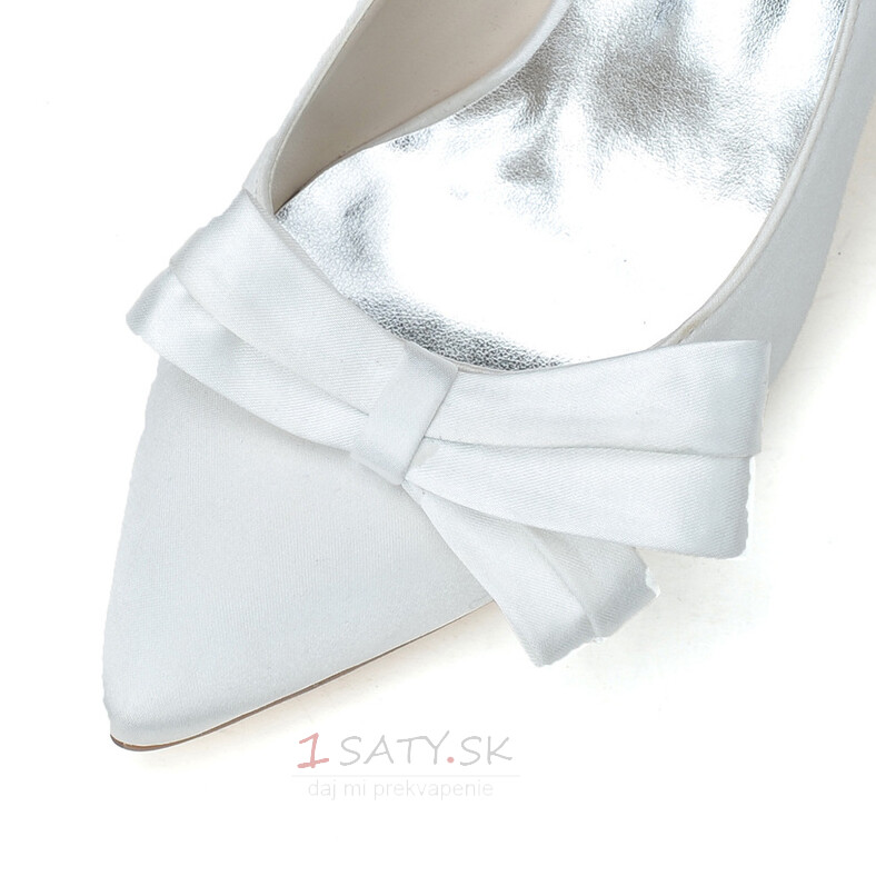 Svadobné topánky na vysokom podpätku, svadobné sandále na vysokom podpätku, saténové svadobné topánky pre družičku