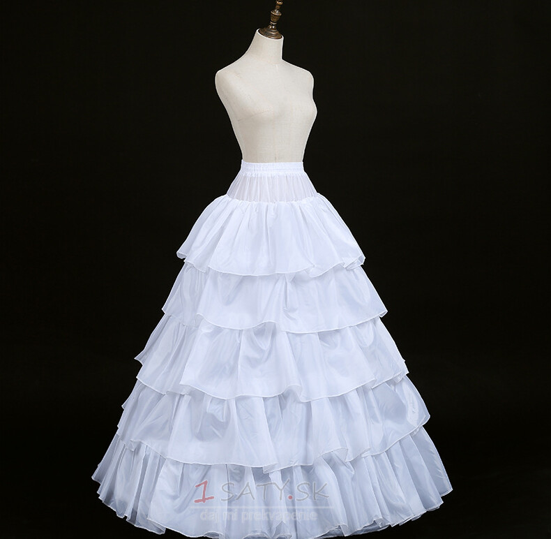 Sviatočné svadobné šaty s módnym flúčením Expand polyester tafta