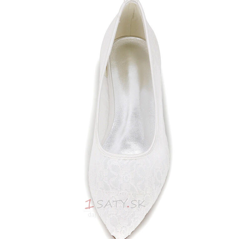 Transparentné duté čipky elegantné čerpadlá banket svadobné ploché topánky ženy