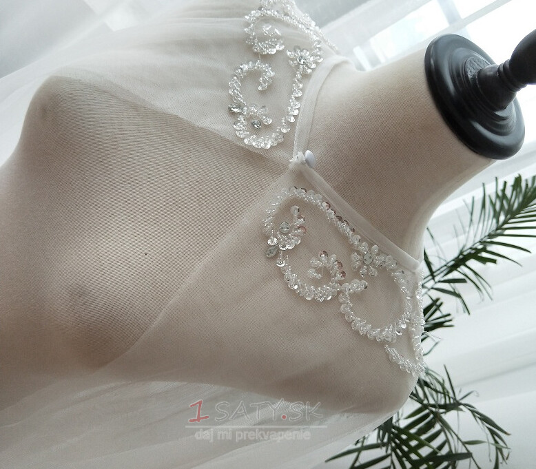Tylové korálkové plášte svadobné šály svadobné doplnky